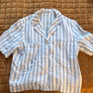 Everlane Linen Short Sleeve Button Up